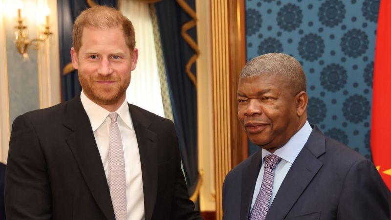 Prince Harry travels to Angola to back landmine clearance, nearly three decades after Diana’s visit