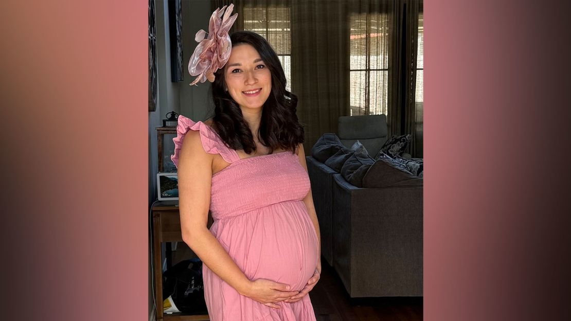 Kailani Greenwood is 33 weeks pregnant.