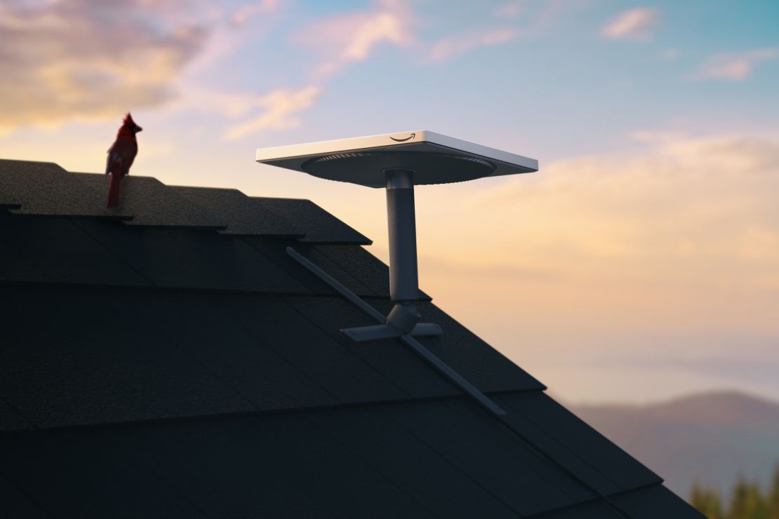 A Kuiper Project client terminal, the floor equipment that will be necessary for residential users to be able to press the network, is represented in this Amazon document image.
