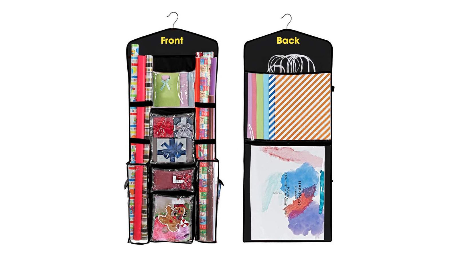 The Best Gift Wrap Organizer - Wrap iT - Hanging Gift Wrap Storage Solution  