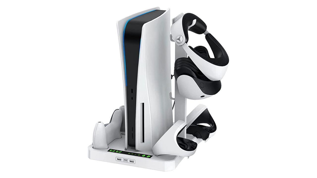  for PS5 Accessories Cooling Stand, PSVR2 Charging