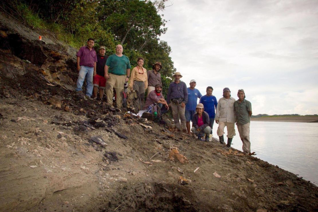 An international team of researchers discovered the fossil during a 2018 expedition to the Napo river in Peru.
