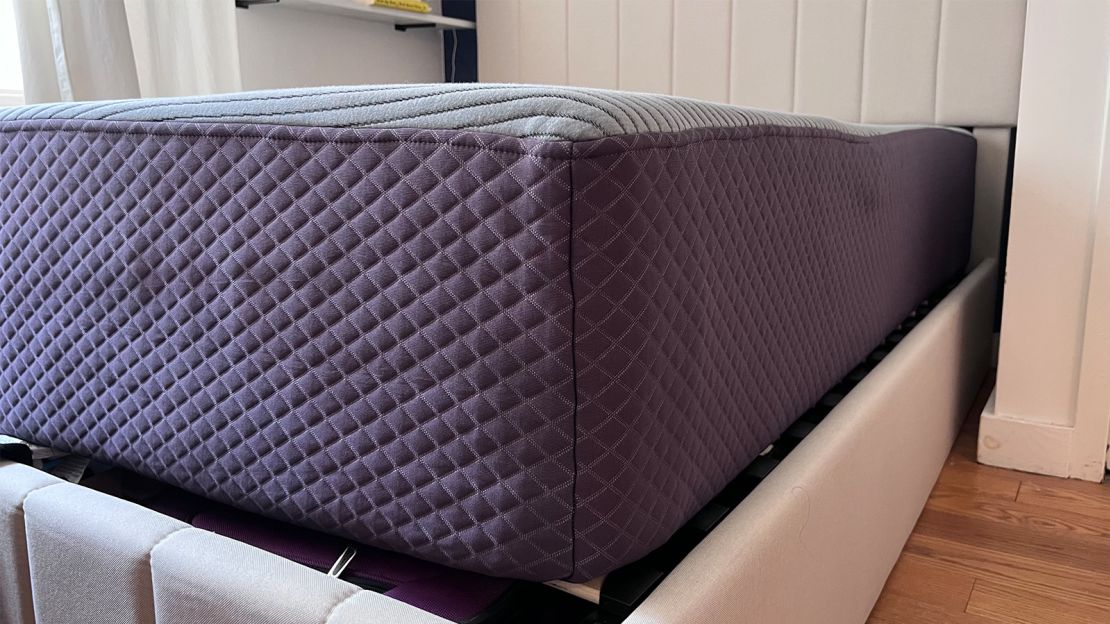 The Purple Restore is a substantial, thick mattress at 114 pounds and 11.5 inches thick, so make sure you have help to install or move it.