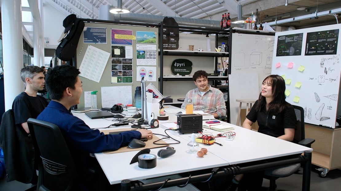 Pyri's designers developed the sensors as part of a master's program jointly run by the UK's Royal College of Art and Imperial College London.