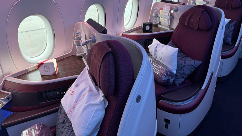 Qatar business class Airbus A350