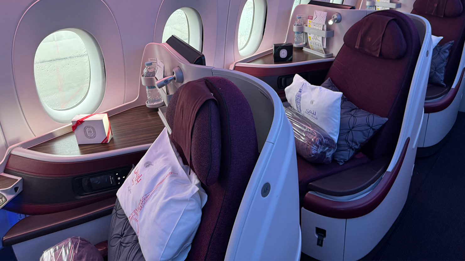 Qatar business class Airbus A350