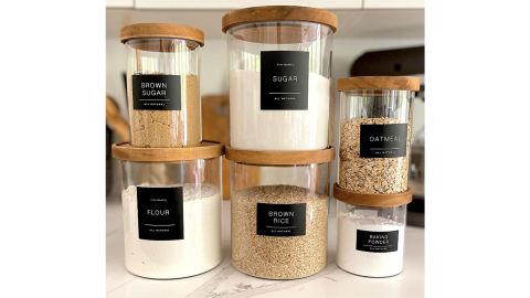 Quart + Pint Kitchen Pantry Labels for Containers