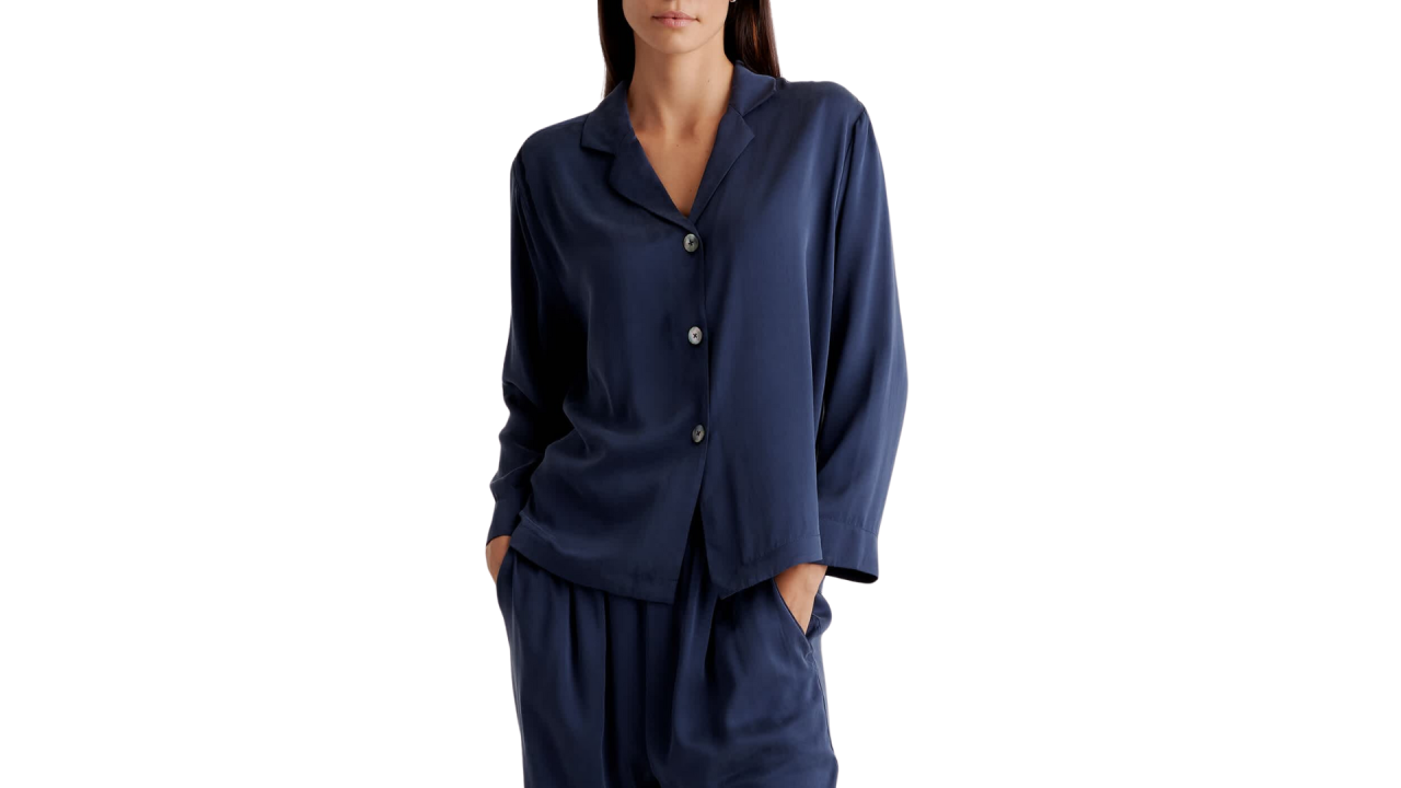 Quince 100% Washable Silk Pajama Long Sleeve Top.png