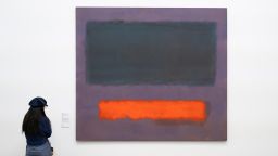 R72CE6 Grey, Orange on Maroon, No.8 by Mark Rothko at the Museum Boijmans van Beuningen in Rotterdam The Netherlands