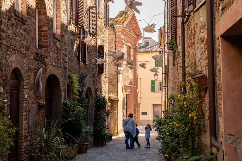 The once thriving Tuscan village currently has just 966 residents, with at least 100 of its 450 homes sitting empty.