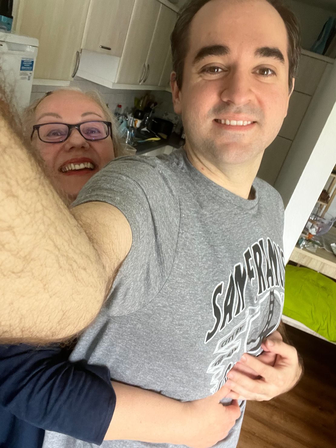Camilla, pictured with her son Rafael, who is an opera singer, decided to move back to Germany in 2020 to be closer to her children, and her grandchild.