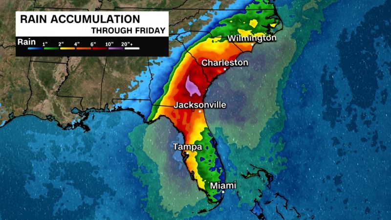 Video: East coast bracing for second wave of historic rains brought by Tropical Storm Debby