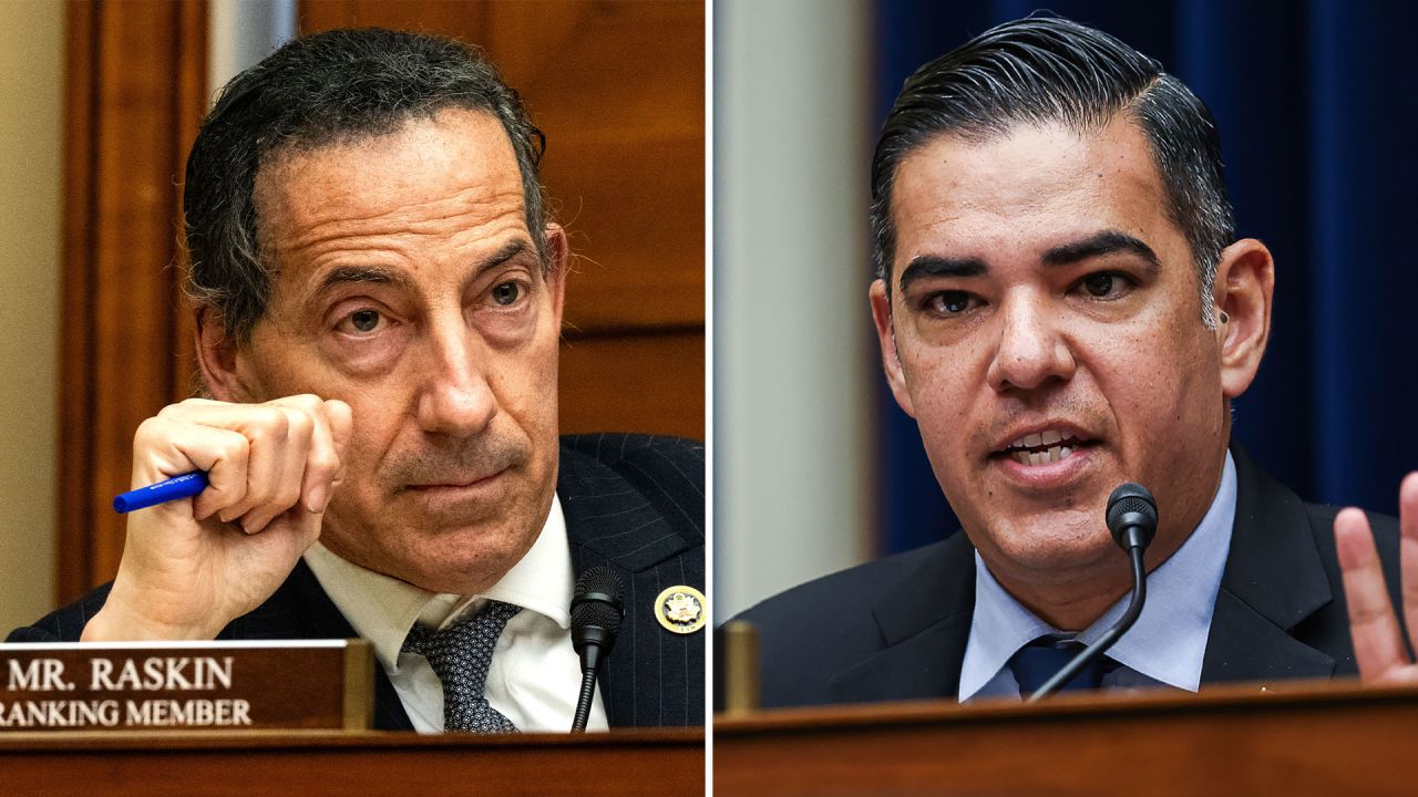 Rep. Jamie Raskin, left, and Rep. Robert Garcia.