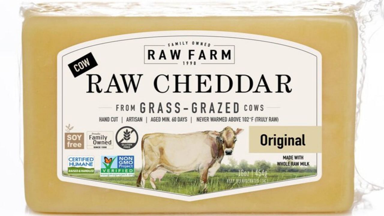 The CDC is investigating an E. coli outbreak and has advised consumers not to eat RAW FARM brand raw cheddar cheese in original and jalapeño flavors. RAW FARM is working with the US Food and Drug Administration and is recalling its products, the CDC said.