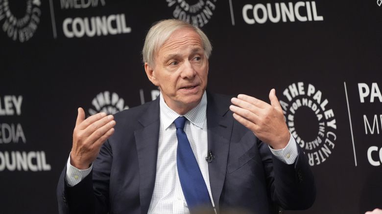 Ray Dalio, founder of Bridgewater Associates, speaks during a Paley Media Council event on May 22 in New York. The billionaire investor and hedge fund manager shared his insight on the trends shaping published a new book, "How Countries Go Broke: The Big Cycle," on June 3.