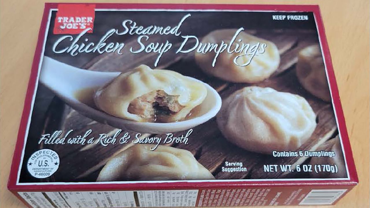 CJ Foods Manufacturing Beaumont Corporation, a Beaumont, Calif., establishment, is recalling approximately 61,839 pounds of steamed chicken soup dumpling products that may be contaminated with foreign materials, specifically hard plastic from a permanent marker pen, the U.S. Department of Agriculture’s Food Safety and Inspection Service (FSIS) announced today.<br />The steamed chicken soup dumplings were produced on Dec. 7, 2023. The following products are subject to recall:<br />6-oz. boxes with plastic trays containing six pieces of “TRADER JOE’S Steamed Chicken Soup Dumplings” with lot codes “03.07.25.C1-1” and “03.07.25.C1-2” printed on the side of the box.