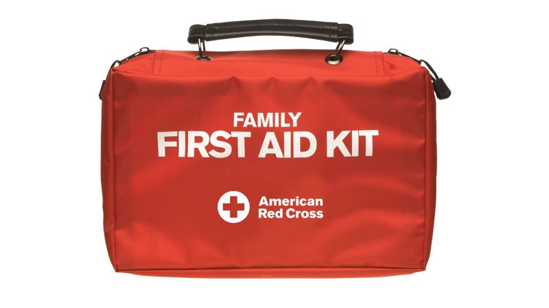 First Aid Parts Survival Kits Medium Multi Purpose Black Zipper Bag with Clip 