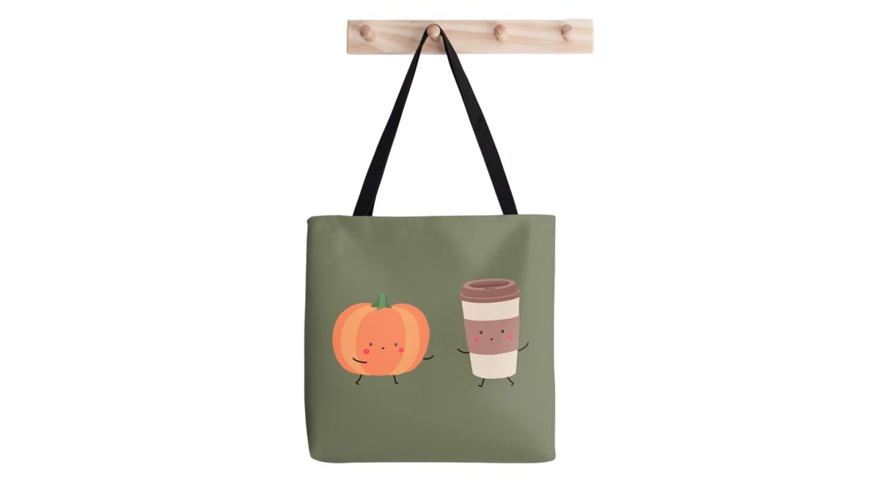 Travel Duffel Bag Pumpkin Food Vegetable Happy