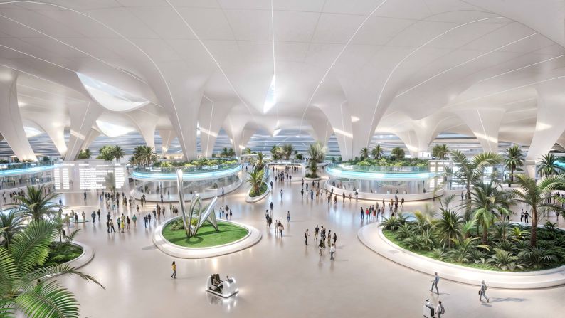 <strong>Huge expansion: </strong>An artist's rendering shows an interior view of the planned expansion of Dubai World Central - Al Maktoum International Airport (DWC).