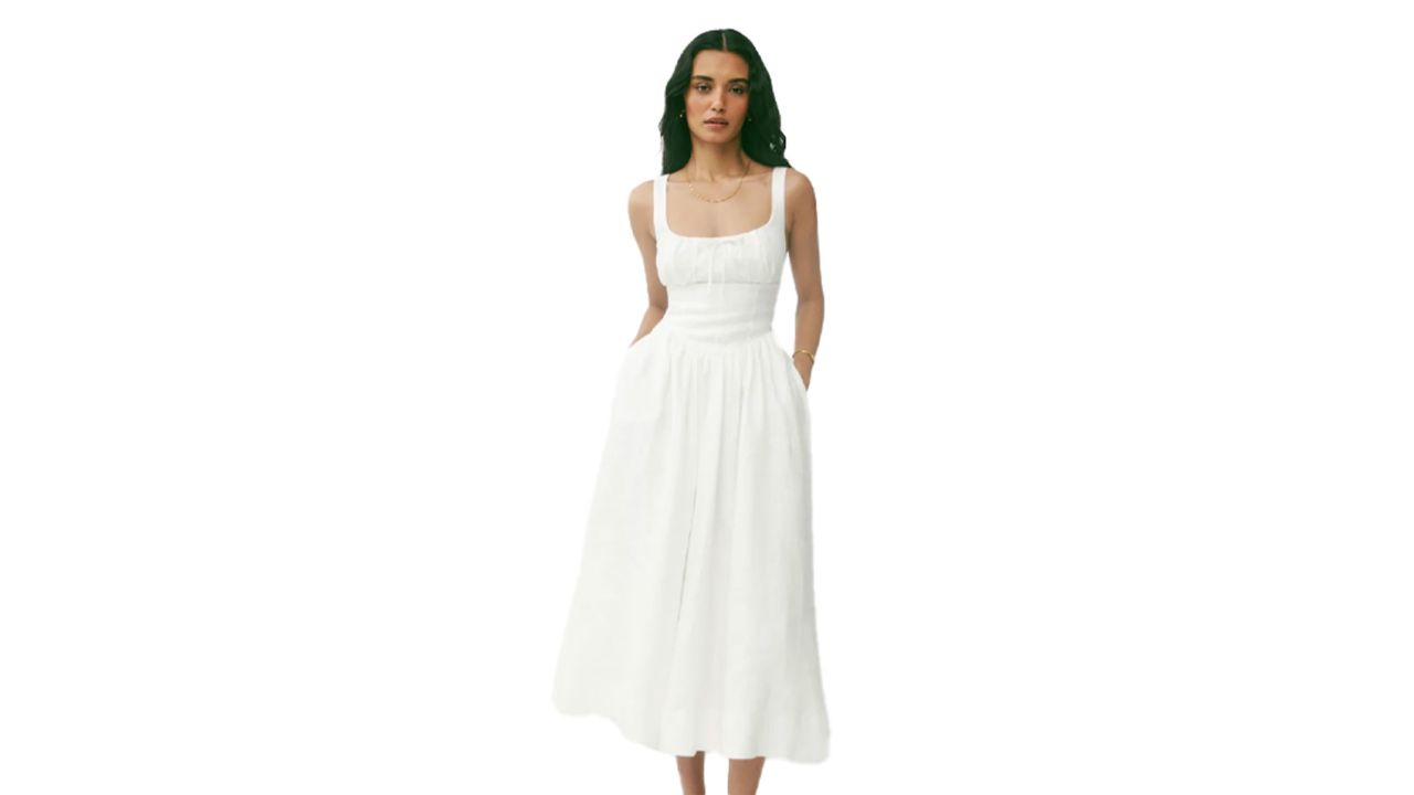 Reformation Balia Linen Dress