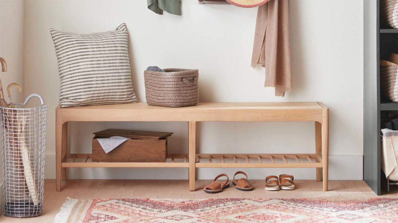 Entry Bench With Hooks - Wayfair Canada