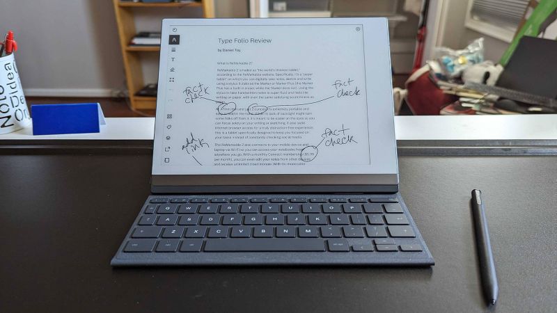 reMarkable powers up its e-paper tablet with a keyboard case for