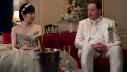 Misato Morita and Brendan Fraser in RENTAL FAMILY. Photo by James Lisle/Searchlight Pictures. © 2025 Searchlight Pictures. All Rights Reserved.