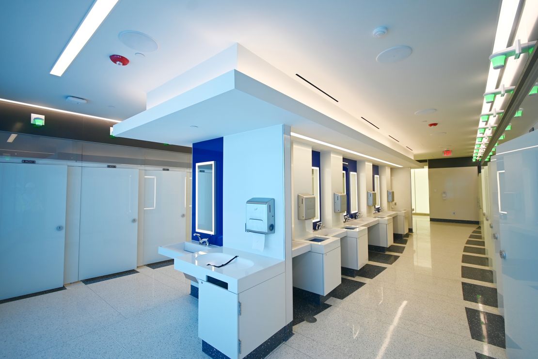 Baltimore/Washington International Thurwood Marshall Airport has spent $55 million to remodel its restrooms in a project they expect to complete this year.