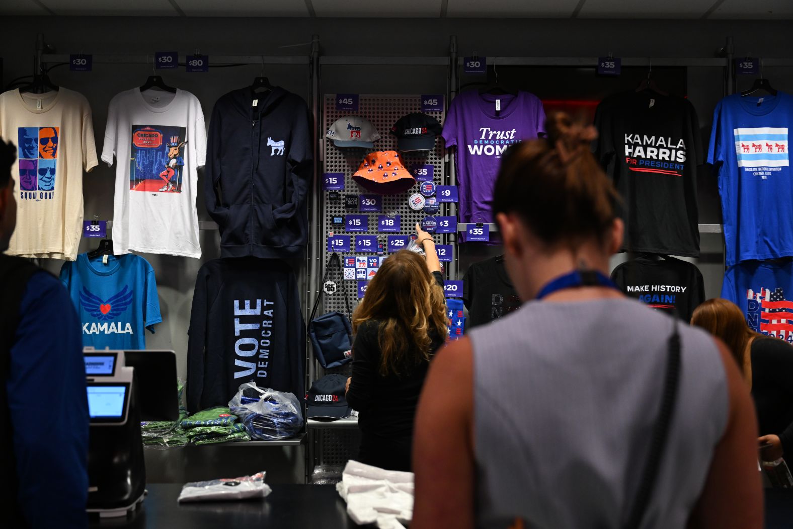 Merchandise is sold at the convention on Monday.