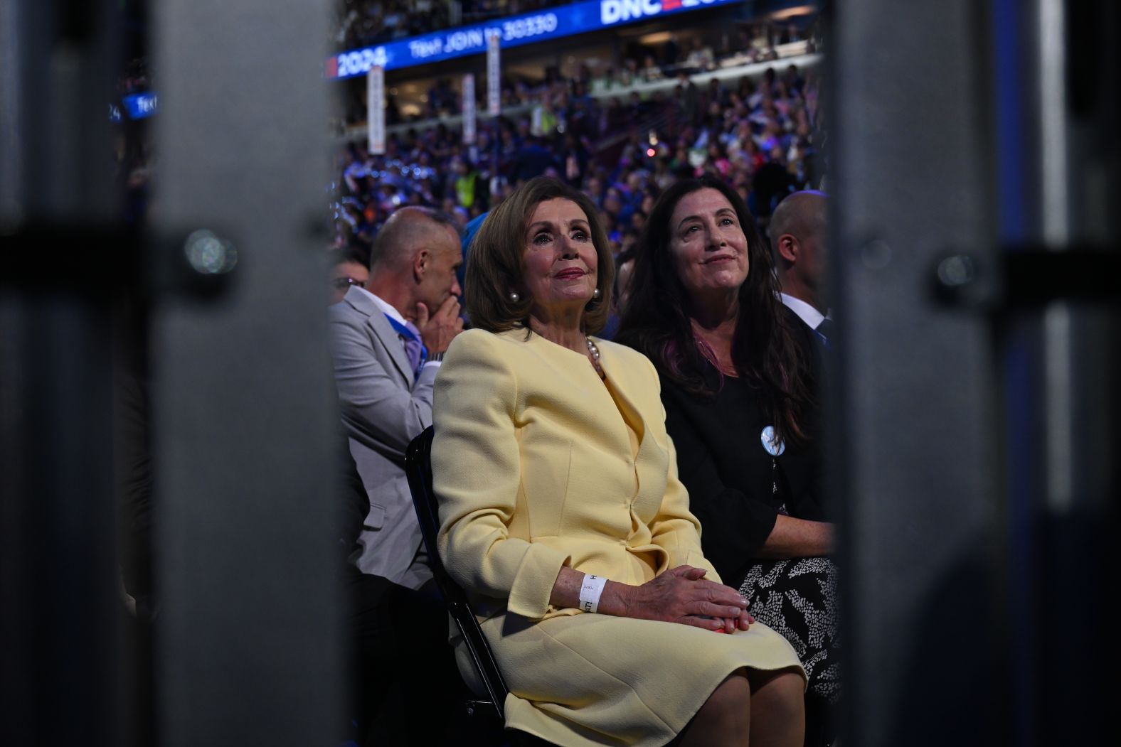 Pelosi attends the convention on Monday.