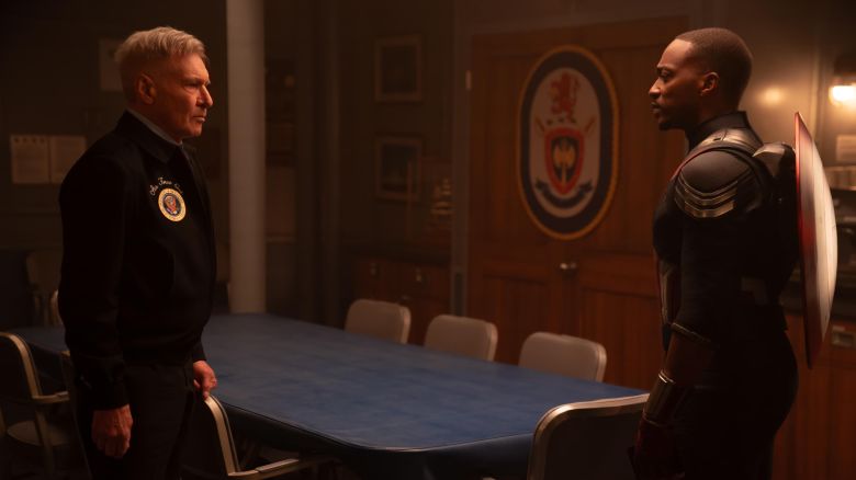 Harrison Ford and Anthony Mackie in “Captain America: Brave New World”