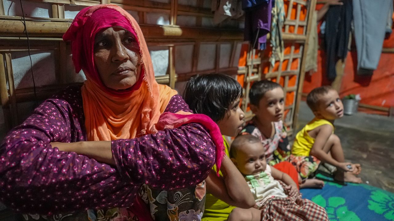 Jamila Begum and her four orphaned grandchildren.