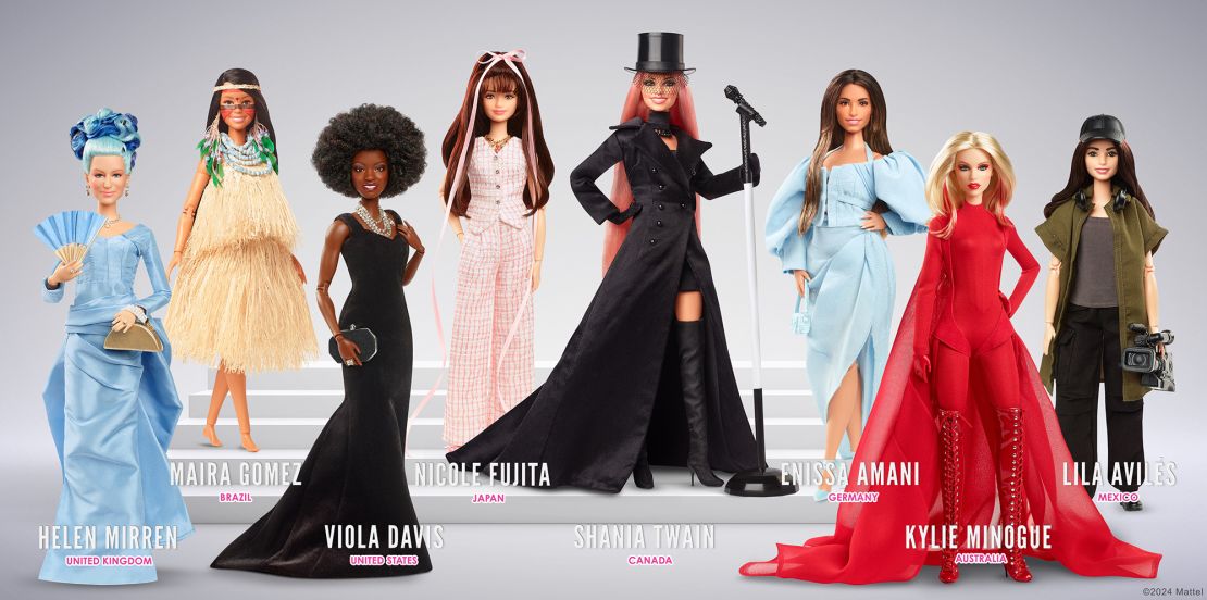 The new dolls were created to mark International Women's Day.