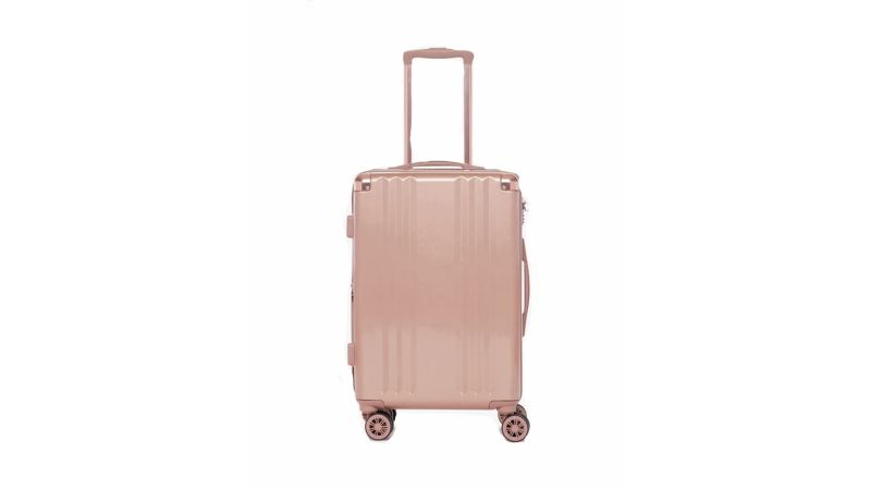 Aerolite 55x38x20cm Emirates Airlines Max Size 4 Wheel ABS Hard Shell Carry  On Hand Cabin Luggage Suitcase 55x38x20 with 4 Wheels - Also fits Ryanair  Priority Boarding, Vueling, TUI & More, Black :