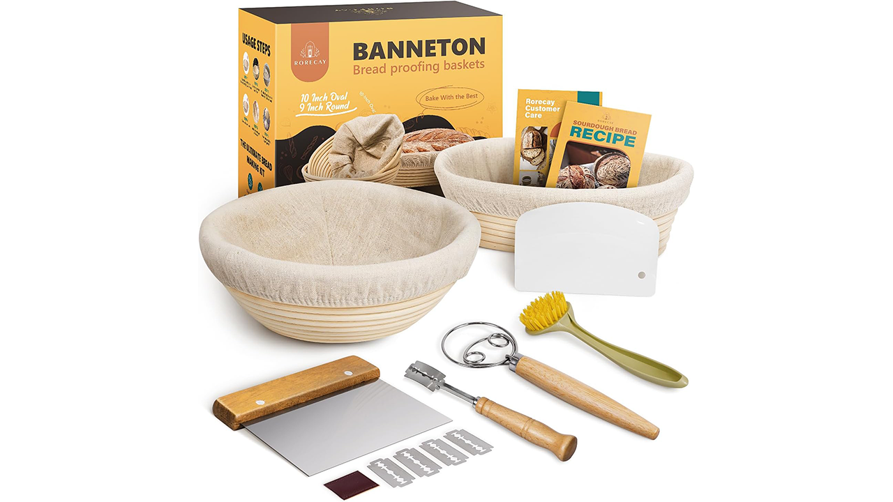 Rorecay Banneton Brot Proofing Korb Sauerteig Brot Backen Supplies Stock Foto