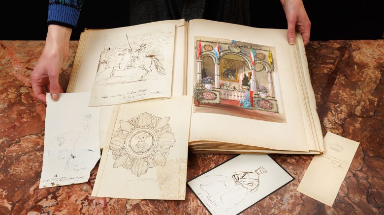 Four drawings made by Queen Victoria will be put up for auction later this month.