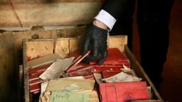 Material relacionado con los nazis que fue confiscado originalmente por las autoridades locales cuando fue enviado a Argentina en 1941.
