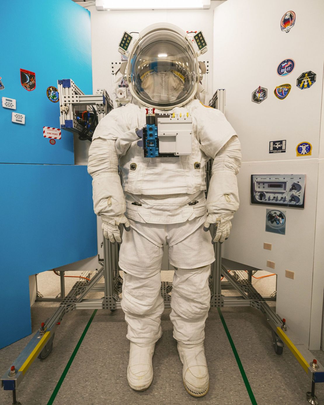 Collins Aerospace’s Next-Gen spacesuit, intended for use at the International Space Station, is seen during the design process. The company and NASA have agreed to end a deal on new spacesuits.