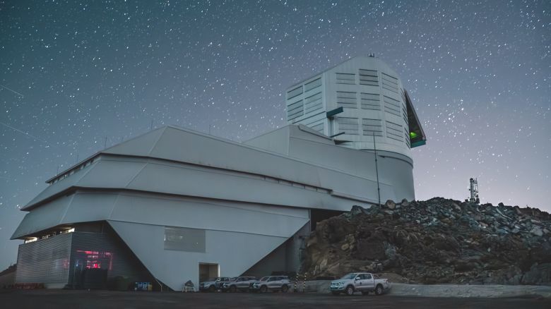 Rubin Observatory in March 2024...***..Observatorio Rubin en marzo de 2024.