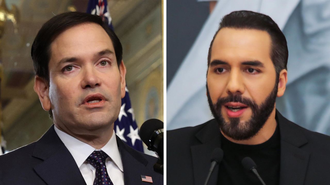 US Secretary of State Marco Rubio and President of El Salvador Nayib Bukele.
