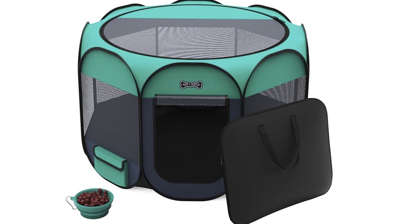 Ruff 'N Ruffus Portable Foldable Pet Playpen.jpeg