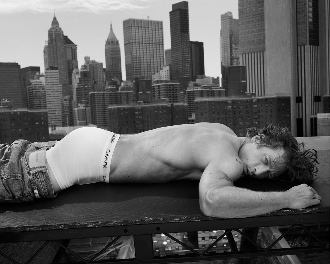 The shoot is a homage to both White and Calvin Klein's hometown: New York.