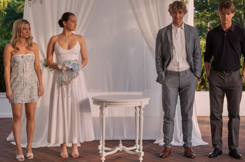 Rain Spencer, Lola Tung, Gavin Casalegno and Christopher Briney in 'The Summer I Turned Pretty.'