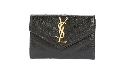 Saint Laurent Monogram Quilted Leather French Wallet