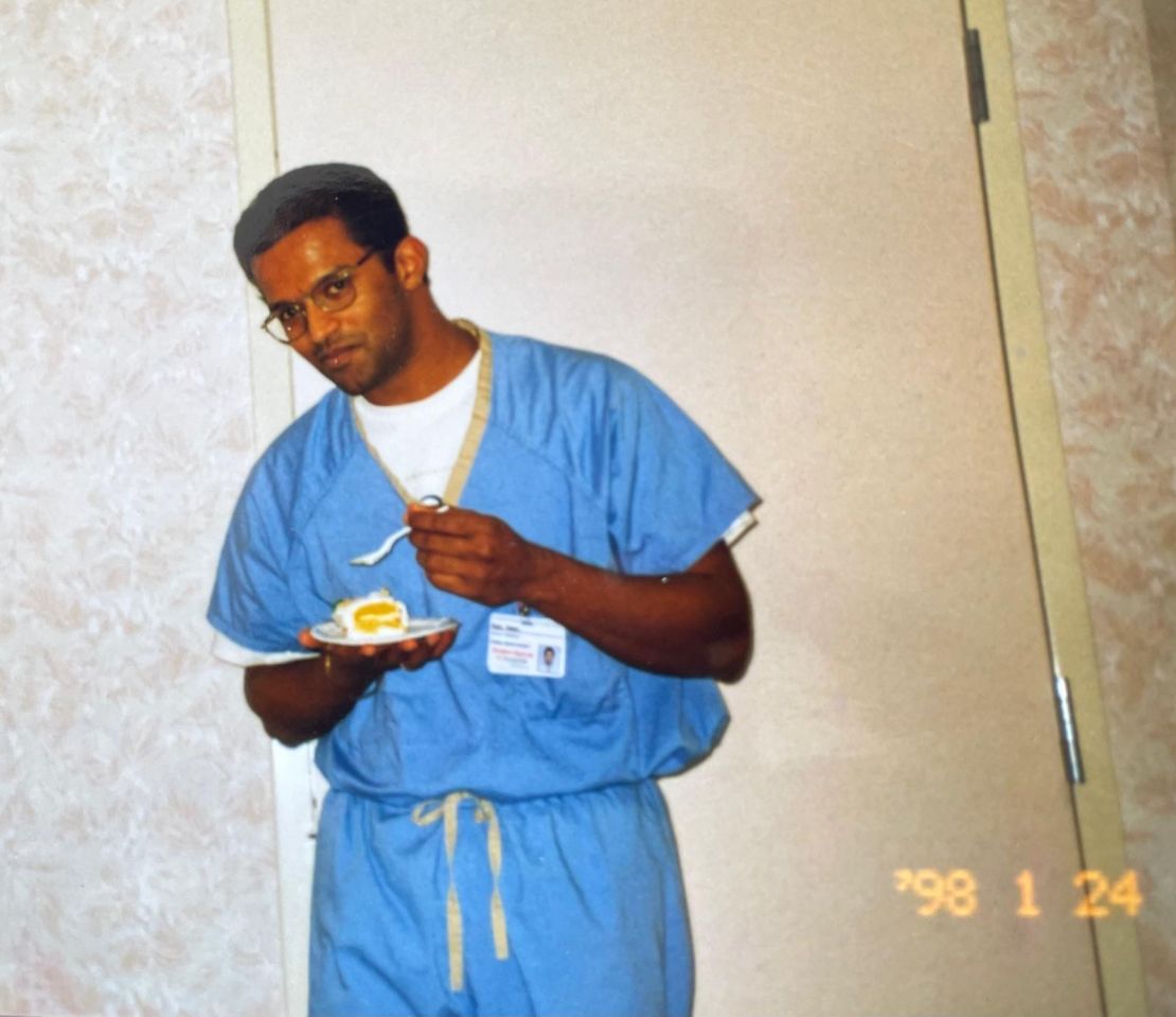 Dr. Mathew in 1998, during his medicine school years in Atlanta.