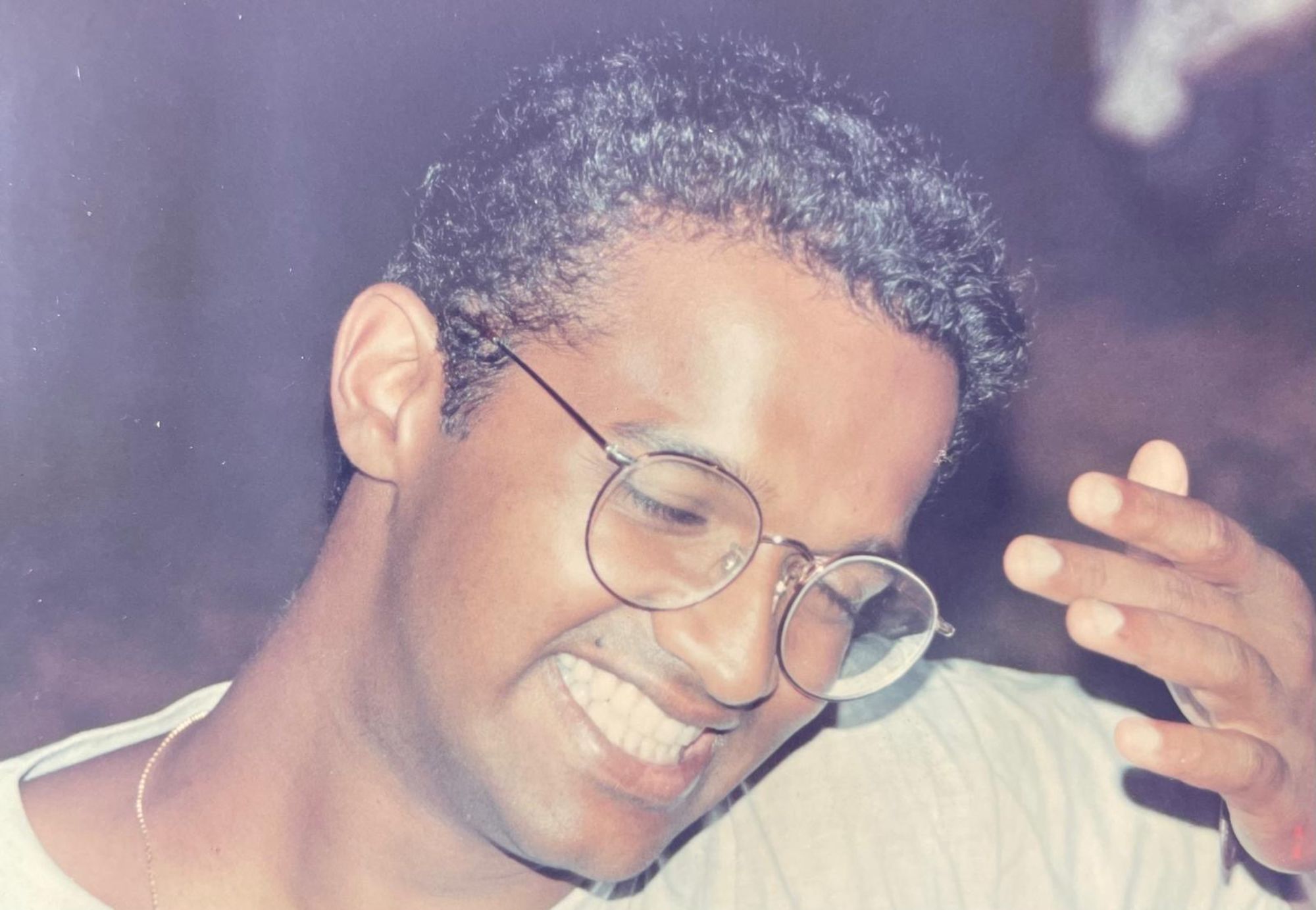 Dr. Saju Mathew as a college student in the mid 1990's.