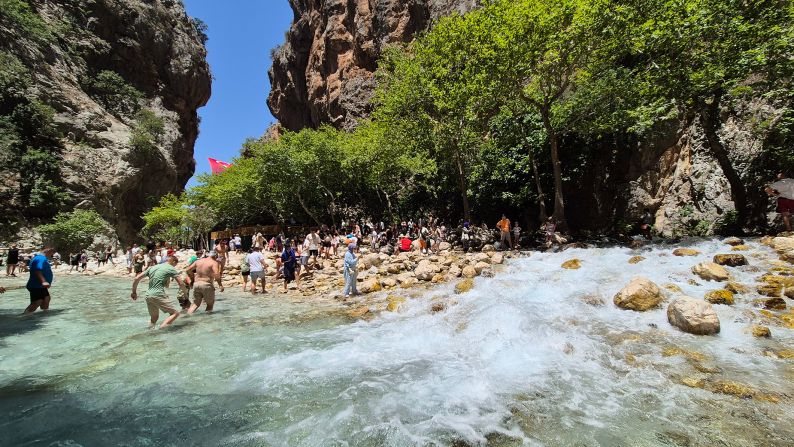 <strong>Making a splash:</strong> The Saklikent Gorge in southwestern Turkey is one of the largest geological features of its kind around the Mediterranean. It's a popular day trip for many visiting the region.