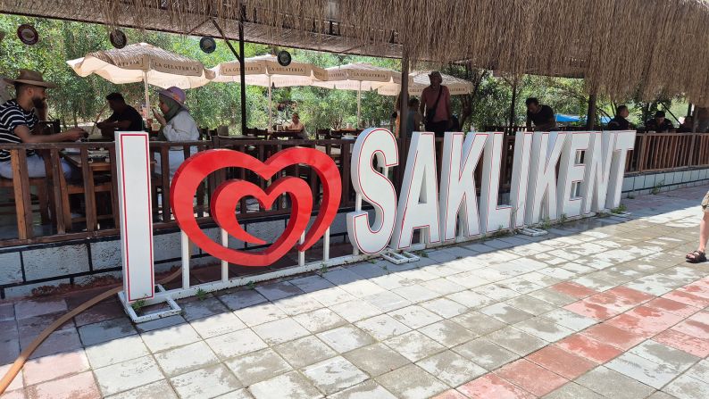 <strong>Sign of success: </strong>Saklikent has been a popular visitor destination since opening to the public in the 1980s.