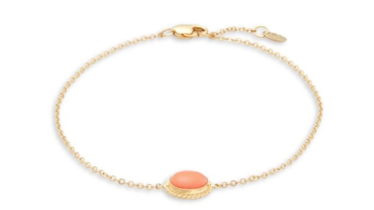 saks coral bracelet