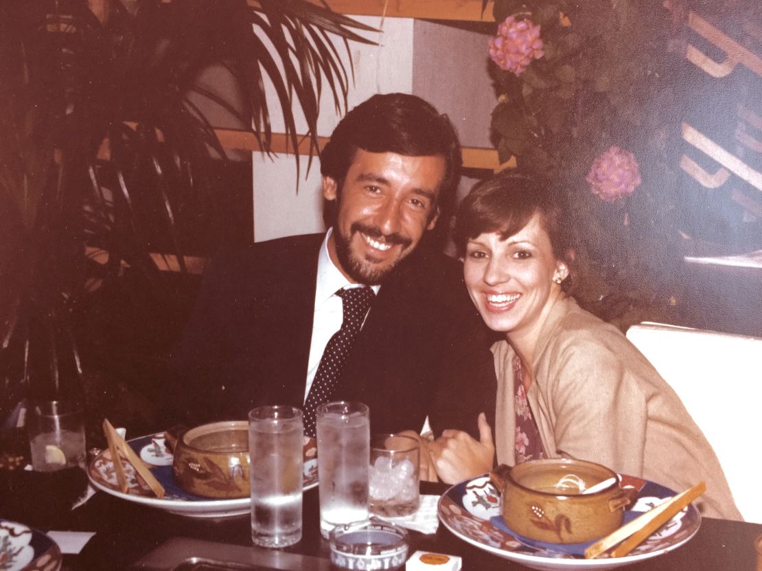 Sally and Stefano in Las Vegas in 1980.